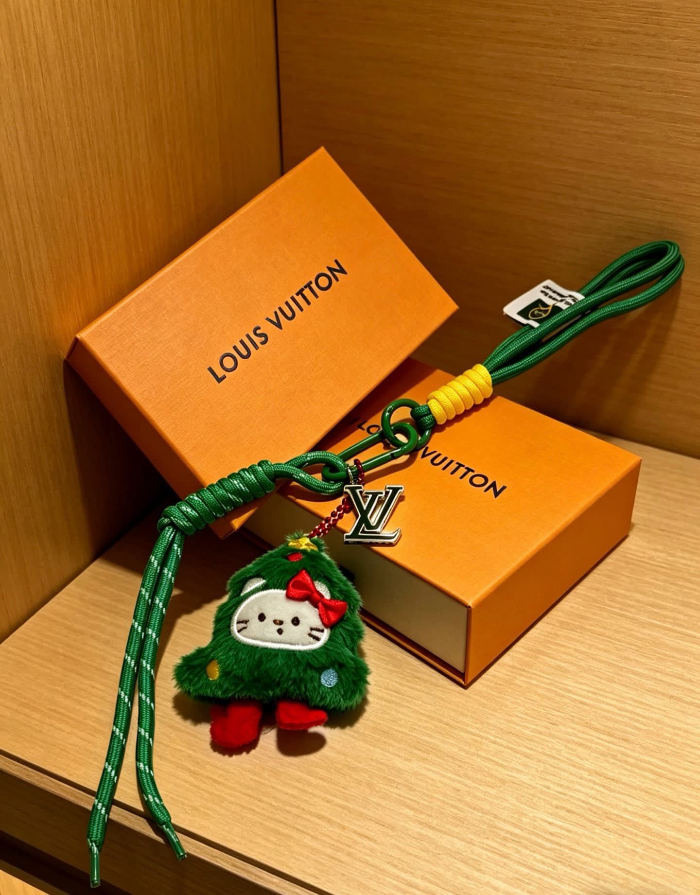 Louis Vuitton Christmas-themed Keychain
